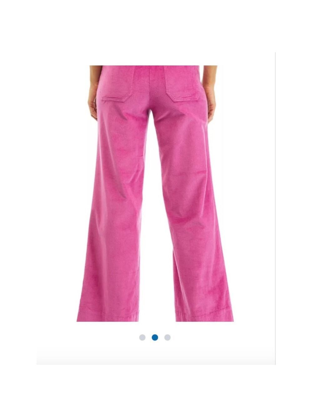 Women's Vineyard Vines Pink High-Waist Wide Leg Corduroy Pants Sz 30 Mauve Rose - Picture 4 of 13
